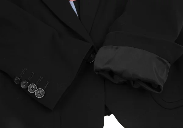 ポールスミス ブラックPaul Smith BLACK コットンリヨセル1Bジャケット 黒38 K-128208_006