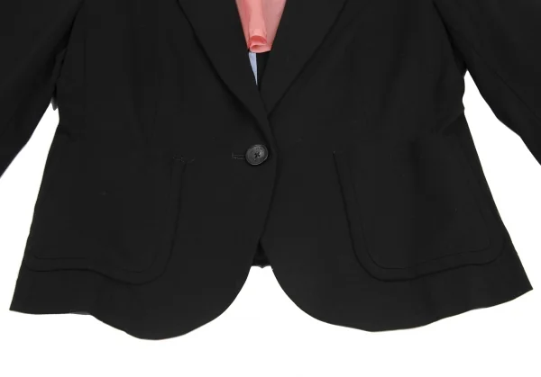 ポールスミス ブラックPaul Smith BLACK コットンリヨセル1Bジャケット 黒38 K-128208_007