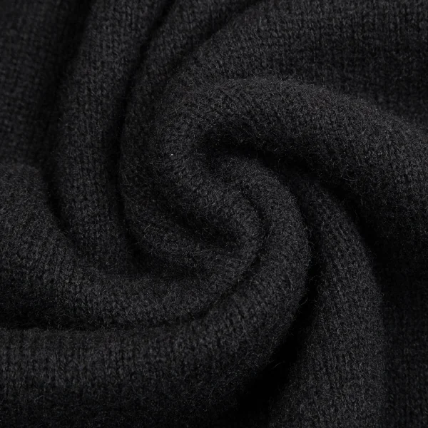 コムデギャルソン オムCOMME des GARCONS HOMME フロントステッチハイネックニットセーター 黒M位 K-128235_013