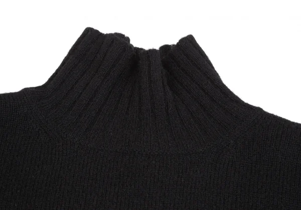 コムデギャルソン オムCOMME des GARCONS HOMME フロントステッチハイネックニットセーター 黒M位 K-128235_005