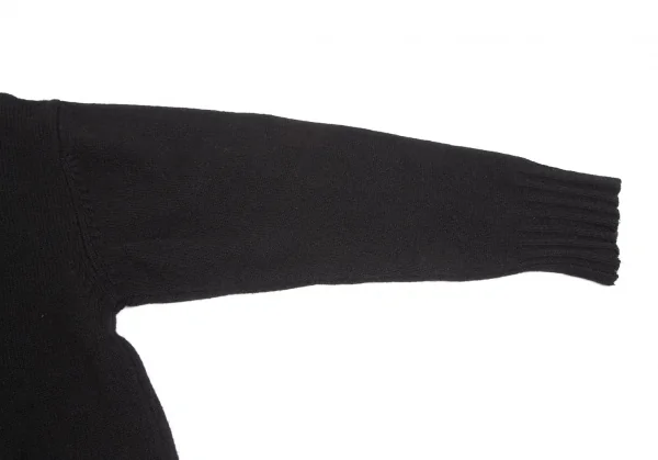 コムデギャルソン オムCOMME des GARCONS HOMME フロントステッチハイネックニットセーター 黒M位 K-128235_007