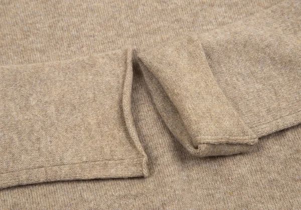 ダナキャランDONNA KARAN ウールタートルネックカシュクールニット ベージュS K-128238_008