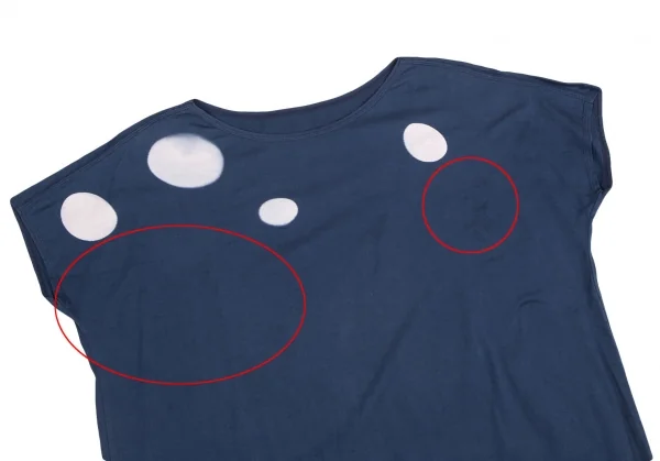 ヨーガンレール ババグーリJURGEN LEHL Babaghuri ドットプリントスクエアシルエットTシャツ 青S K-128242_003