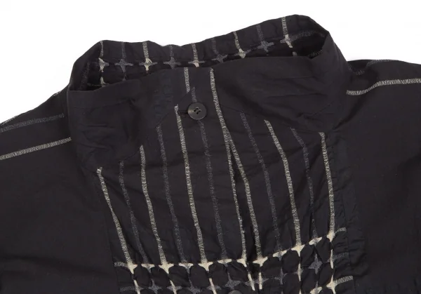 イッセイミヤケ ハートISSEY MIYAKE HaaT 刺し子ストライプデザイン