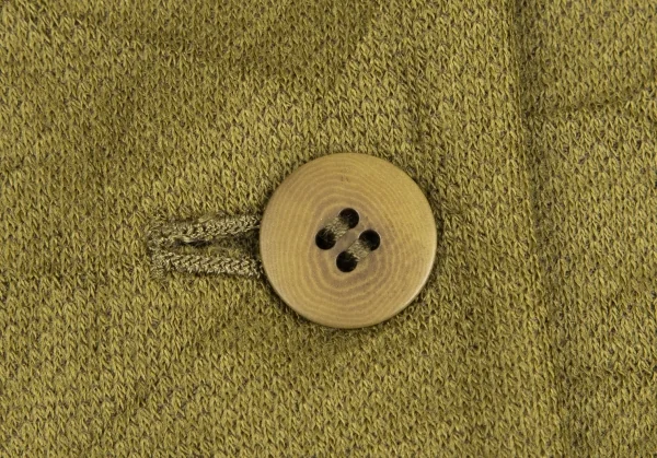 イッセイミヤケ ハートISSEY MIYAKE HaaT ポリウールシワ加工3Bジャケット カーキ2 K-128252_005