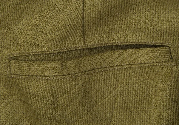 イッセイミヤケ ハートISSEY MIYAKE HaaT ポリウールシワ加工ワイドパンツ カーキ2 K-128253_010