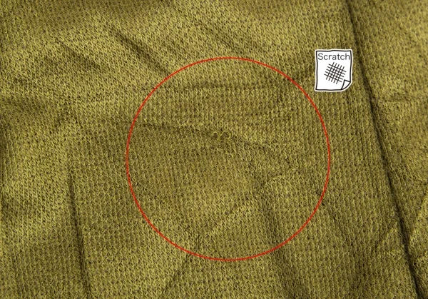 イッセイミヤケ ハートISSEY MIYAKE HaaT ポリウールシワ加工ワイドパンツ カーキ2 K-128253_005