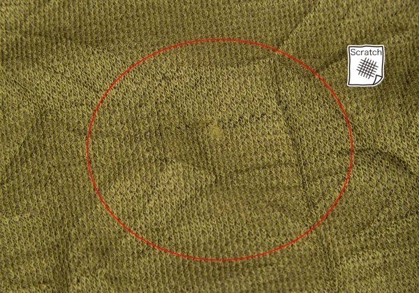 イッセイミヤケ ハートISSEY MIYAKE HaaT ポリウールシワ加工ワイドパンツ カーキ2 K-128253_006