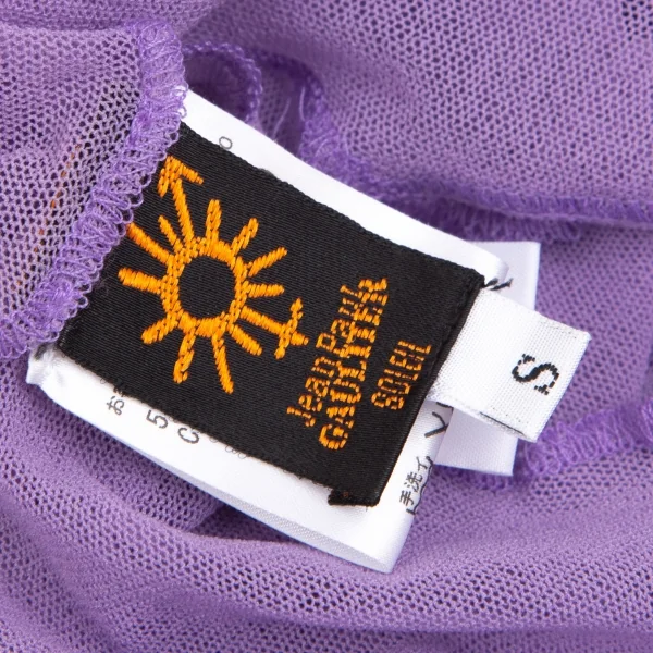 Jean Paul GAULTIER SOLEIL Logo Printed Mesh T-shirt K-128263_018