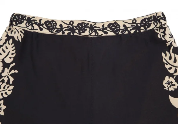 ジャンポールゴルチエ ファムJean Paul GAULTIER FEMME フラワープリントショートパンツ 黒40 K-128272_002