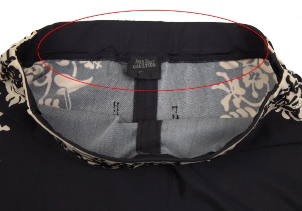 ジャンポールゴルチエ ファムJean Paul GAULTIER FEMME フラワープリントショートパンツ 黒40 K-128272_003