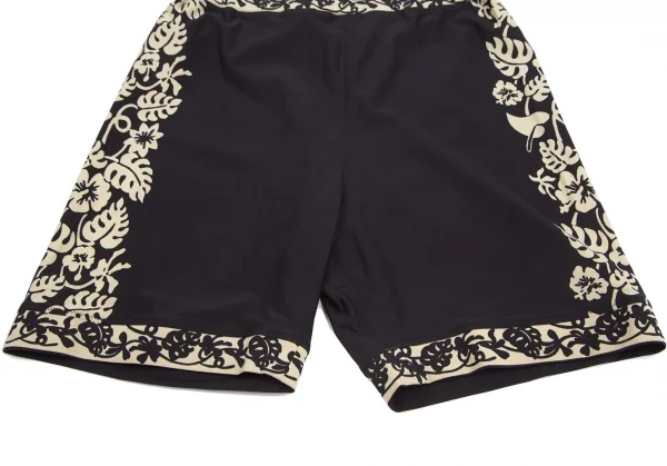 ジャンポールゴルチエ ファムJean Paul GAULTIER FEMME フラワープリントショートパンツ 黒40 K-128272_005
