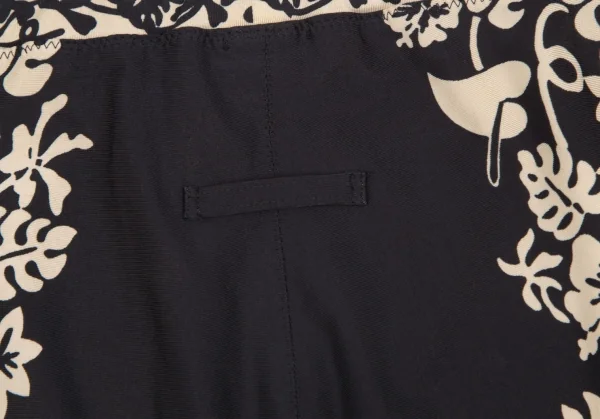 ジャンポールゴルチエ ファムJean Paul GAULTIER FEMME フラワープリントショートパンツ 黒40 K-128272_008
