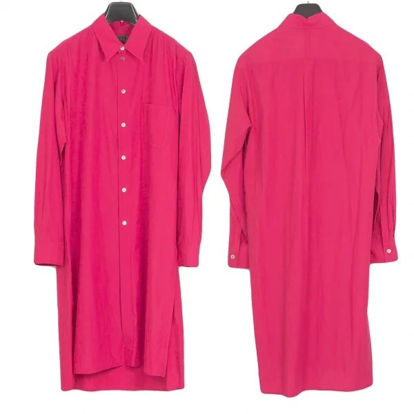 サイトs'yte リヨセルコットンサイドスリットロングシャツ ピンク3 K-128289_001