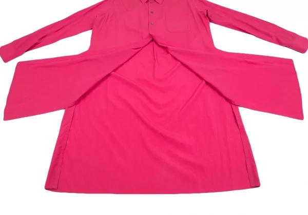 サイトs'yte リヨセルコットンサイドスリットロングシャツ ピンク3 K-128289_013