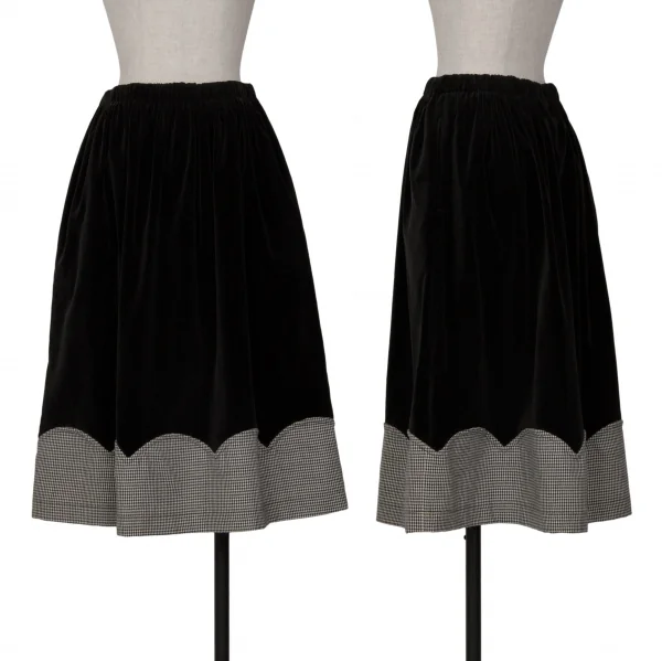 ローブドシャンブル コムデギャルソンrobe de chambre COMME des GARCONS ハウンドトゥースセットアップ 黒白M・M位 K-128312_012