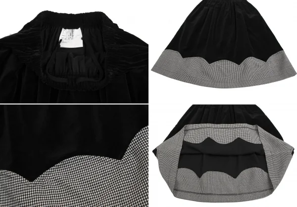ローブドシャンブル コムデギャルソンrobe de chambre COMME des GARCONS ハウンドトゥースセットアップ 黒白M・M位 K-128312_015