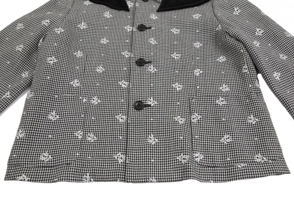 ローブドシャンブル コムデギャルソンrobe de chambre COMME des GARCONS ハウンドトゥースセットアップ 黒白M・M位 K-128312_006