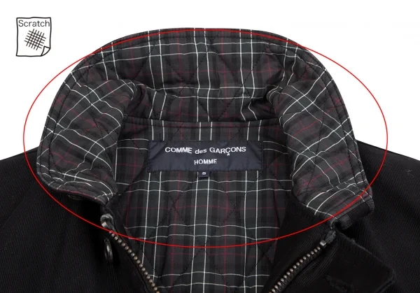 COMME des GARCONS HOMME Check Lining Padding Cotton Jacket K-128324_004