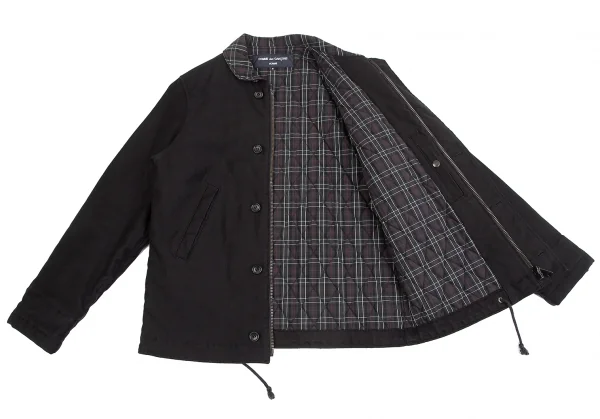 COMME des GARCONS HOMME Check Lining Padding Cotton Jacket K-128324_014