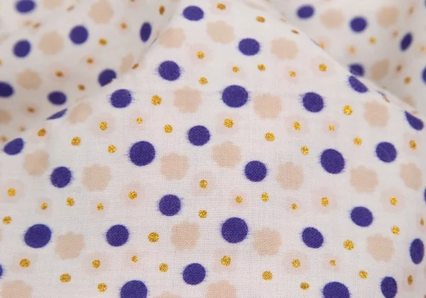 トリココムデギャルソンtricot COMME des GARCONS ドットプリントストール 白青ベージュ K-128325_005