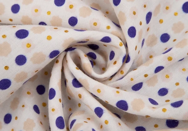 トリココムデギャルソンtricot COMME des GARCONS ドットプリントストール 白青ベージュ K-128325_006