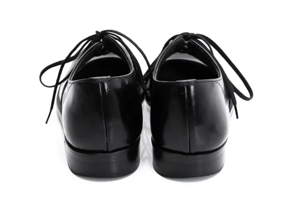 コムデギャルソンCOMME des GARCONS レースアップストラップレザーシューズ 黒22.5 K-128326_011