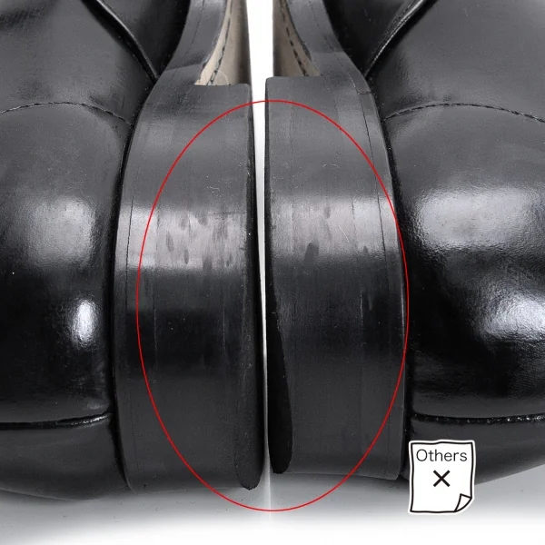 コムデギャルソンCOMME des GARCONS レースアップストラップレザーシューズ 黒22.5 K-128326_012