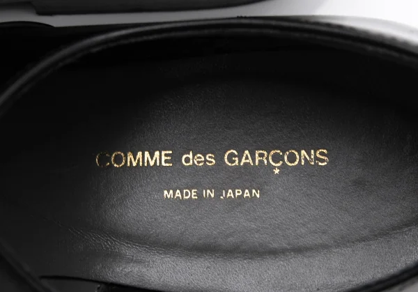 コムデギャルソンCOMME des GARCONS レースアップストラップレザーシューズ 黒22.5 K-128326_016