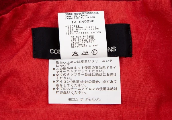 tricot COMME des GARCONS Wool Nylon Cape K-128333_010