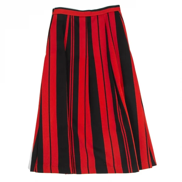 COMME des GARCONS Bi-color Stripe Pleats Skirt K-128346_010