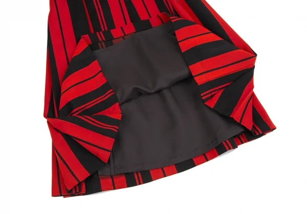 COMME des GARCONS Bi-color Stripe Pleats Skirt K-128346_009