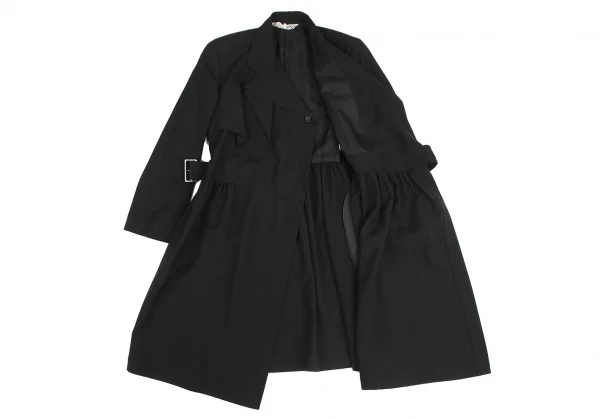 COMME des GARCONS Shadow Stripe Woven Belted Coat K-128351_011