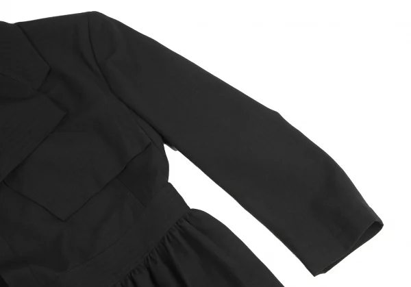 COMME des GARCONS Shadow Stripe Woven Belted Coat K-128351_005