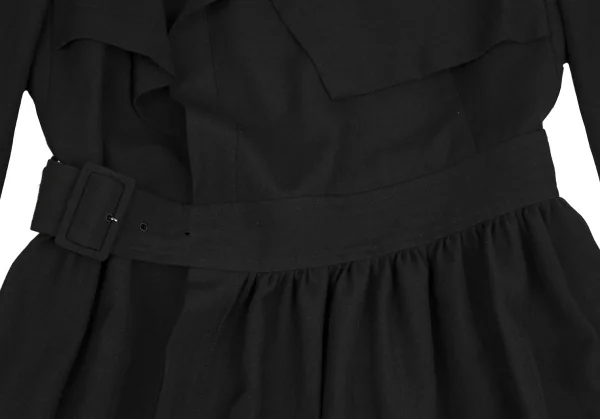 COMME des GARCONS Shadow Stripe Woven Belted Coat K-128351_007