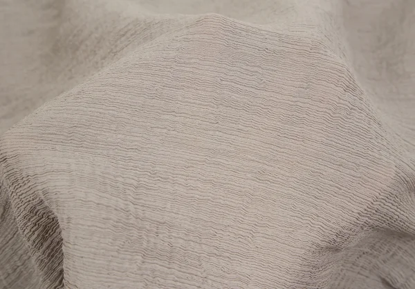 イッセイミヤケ ミーISSEY MIYAKE me クレープノーカラードレープシャツ ベージュF K-128372_011