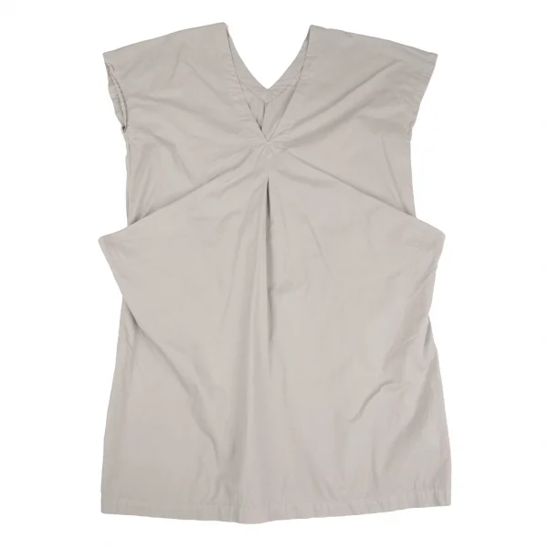 イッセイミヤケ ミーISSEY MIYAKE me フロントタックボックスシルエットワンピース ベージュF K-128383_002