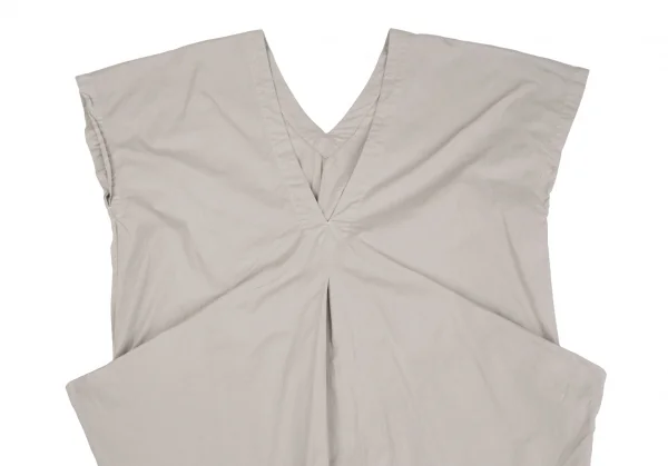 イッセイミヤケ ミーISSEY MIYAKE me フロントタックボックスシルエットワンピース ベージュF K-128383_003