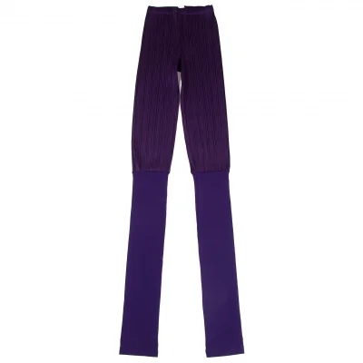 PLEATS PLEASE Hem Knit Switching Pleated Pants