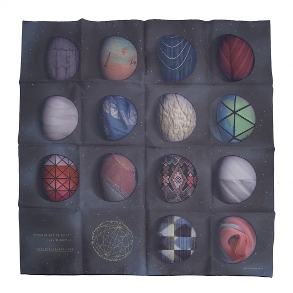 新品!イッセイミヤケISSEY MIYAKE プラネットプリント風呂敷 紺 K-128400_006