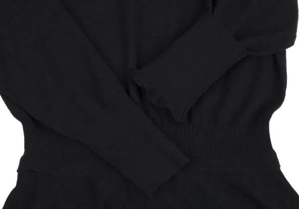 マルティニークmartinique クレリックカラーニットワンピース 紺白S位 K-128402_007