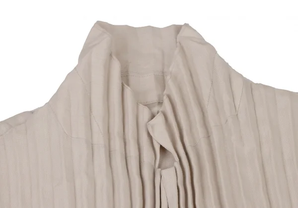 ISSEY MIYAKE Lace Switching Pleated Jacket K-128414_005