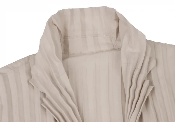 ISSEY MIYAKE Lace Switching Pleated Jacket K-128414_006