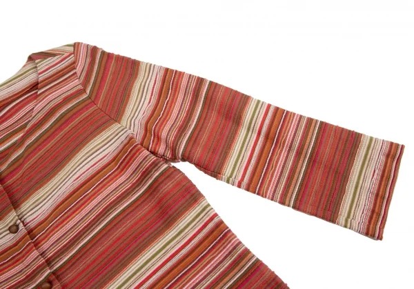 シビラSybilla ボーダーインサイドアウトカーディガン マルチM K-128457_006