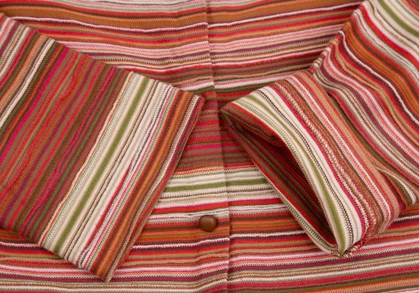 シビラSybilla ボーダーインサイドアウトカーディガン マルチM K-128457_007