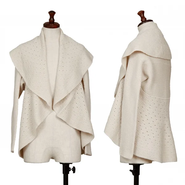 Sybilla Circle Drape Knit Cardigan Beige M K-128461_001