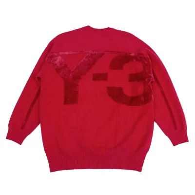 Y-3 CLASSIC Logo Velor Knit Sweater