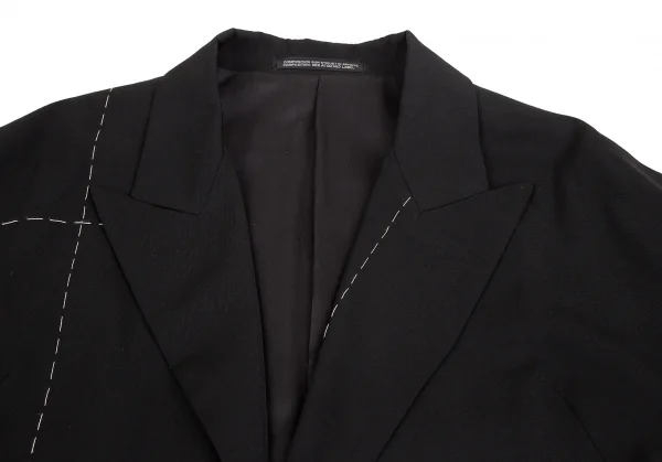 ヨウジヤマモト ファムYohji Yamamoto FEMME しつけステッチ