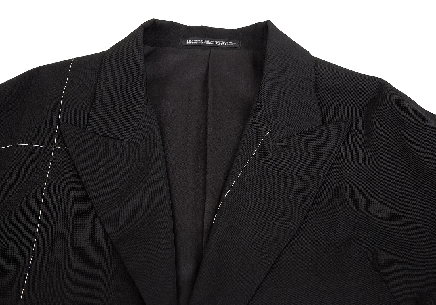 ヨウジヤマモト ファムYohji Yamamoto FEMME しつけステッチ