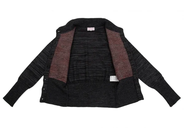 ヴィヴィアンウエストウッド レッドレーベルVivienne Westwood Red Label リブカラーアーガイルチェックカーディガン チャコールグレー赤M位 K-128481_009